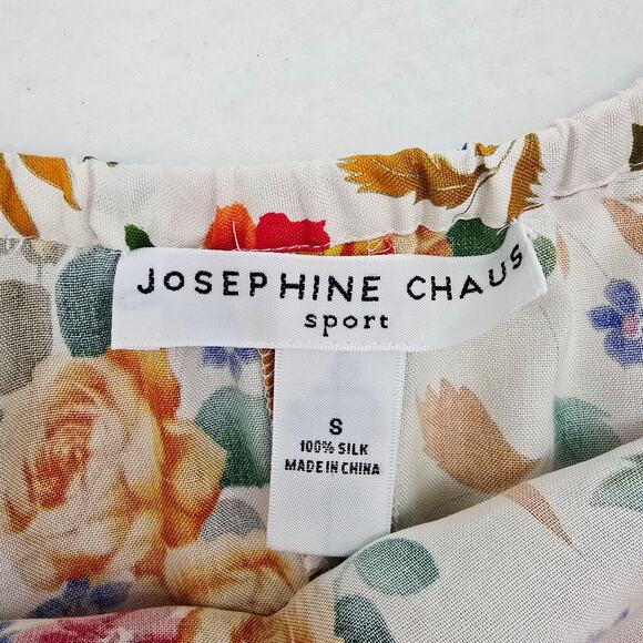 Vintage 90s Silk Floral Maxi Skirt 8 - Picture 3 of 7